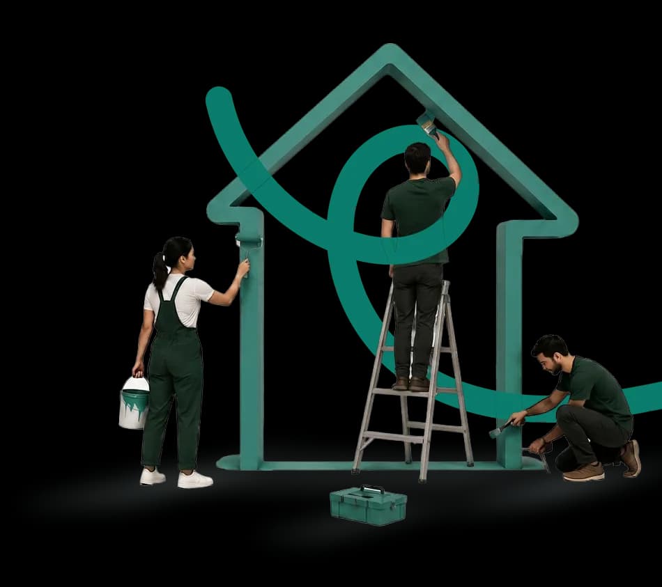 Team collaborating around a meeting table